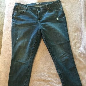 Old Navy blue jeans, curvy skinny